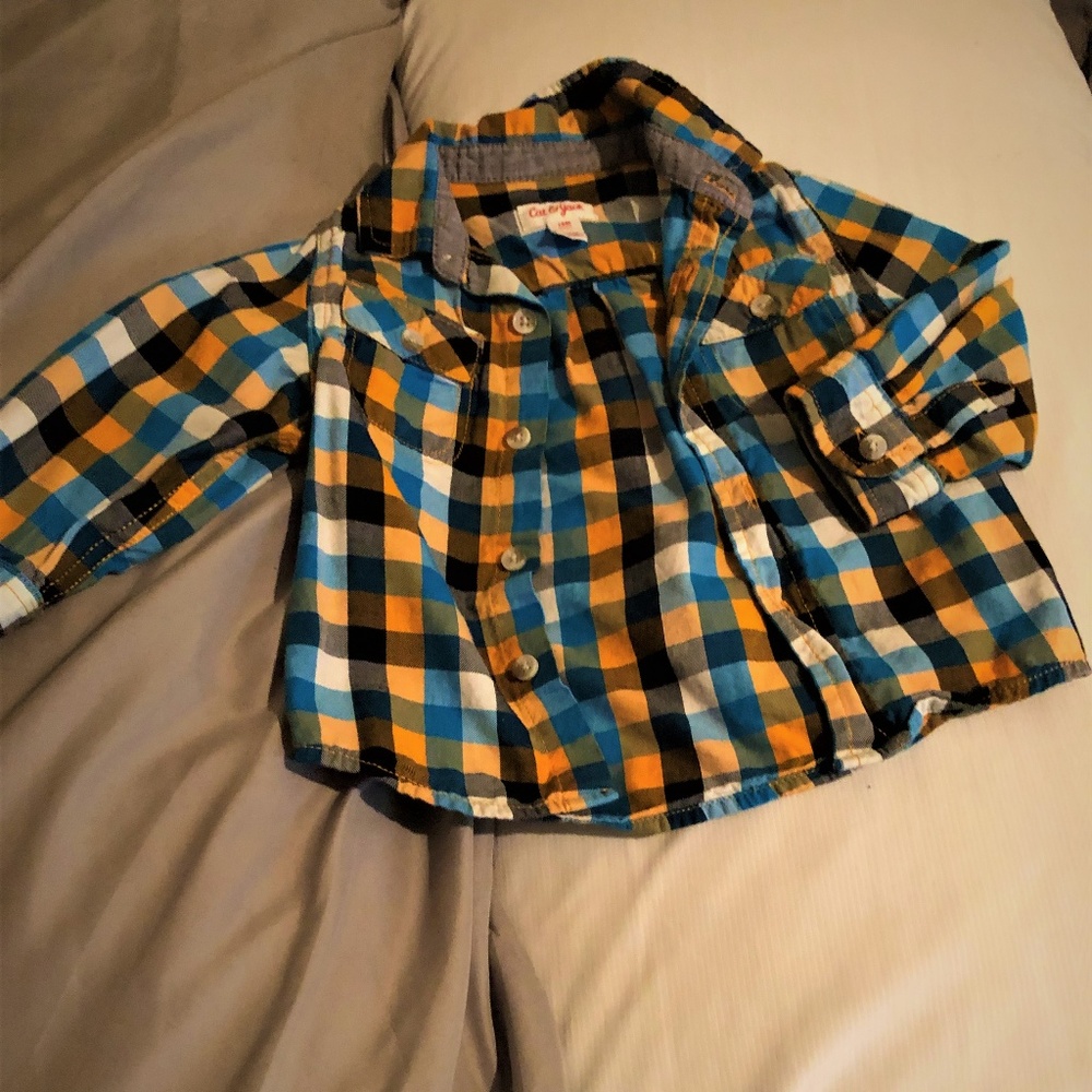 18 months boy button up shirt